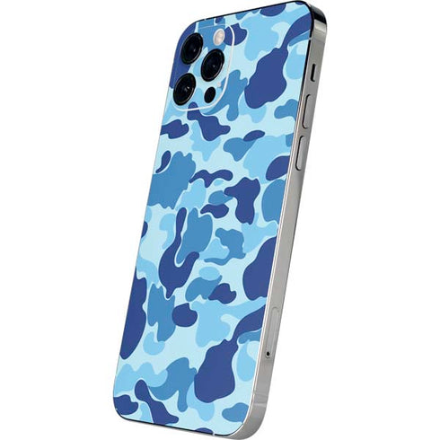 Light Blue Street Camo iPhone 12 Pro Max Skin
