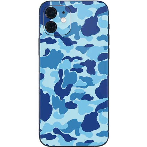 Light Blue Street Camo iPhone 12 Skin