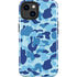 Light Blue Street Camo iPhone 15 Plus Impact Case