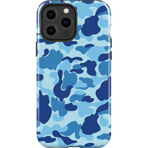 Light Blue Street Camo iPhone 15 Pro Max Impact Case