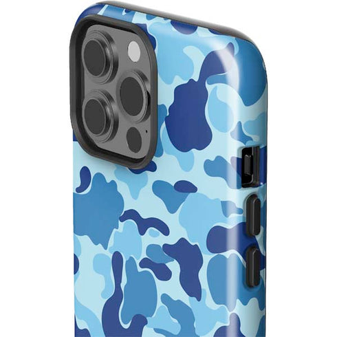 Light Blue Street Camo iPhone 15 Pro Max Impact Case