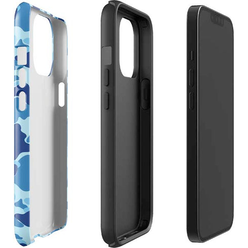 Light Blue Street Camo iPhone 15 Pro Max Impact Case