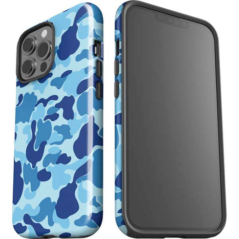 Light Blue Street Camo iPhone 15 Pro Max Impact Case