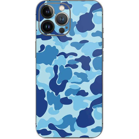 Light Blue Street Camo iPhone 14 Pro Max Skin