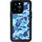 Light Blue Street Camo iPhone 14 Pro Waterproof Case