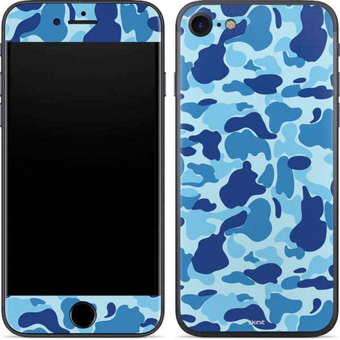 Light Blue Street Camo iPhone 7 Skin