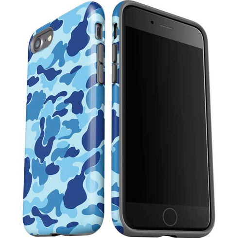 Light Blue Street Camo iPhone SE (2nd & 3rd Gen) Pro Case