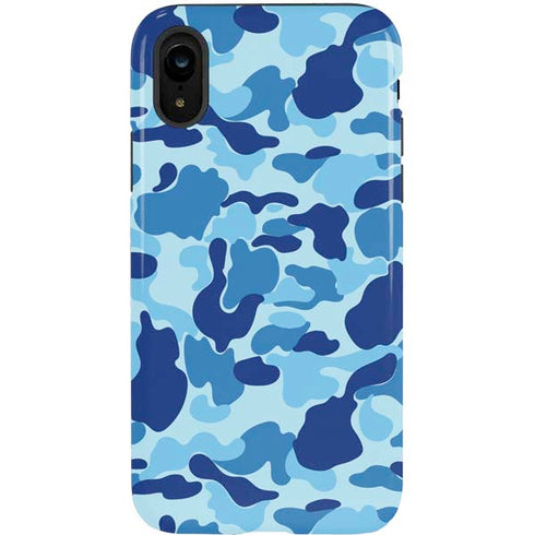 Light Blue Street Camo iPhone XR Pro Case