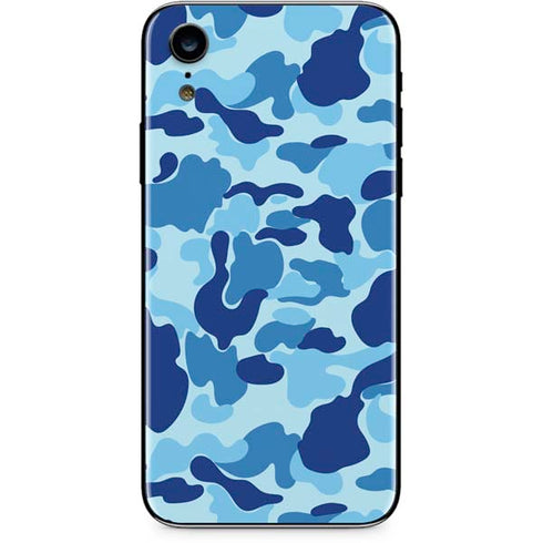 Light Blue Street Camo iPhone XR Skin