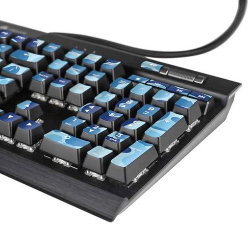 Light Blue Street Camo K95 RGB PLATINUM Mechanical Gaming Keyboard Skin