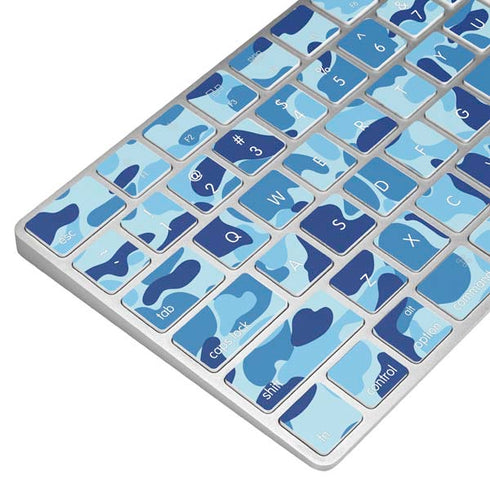 Light Blue Street Camo Magic Keyboard Skin