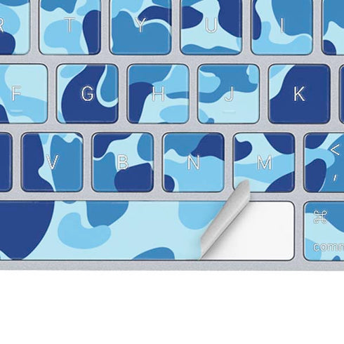 Light Blue Street Camo Magic Keyboard Skin