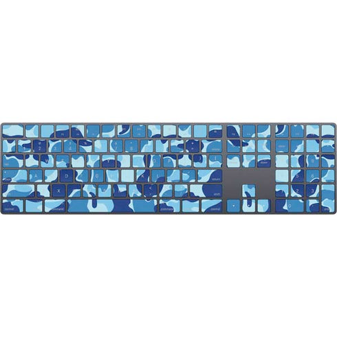 Light Blue Street Camo Magic Keyboard with Numeric Keypad Skin