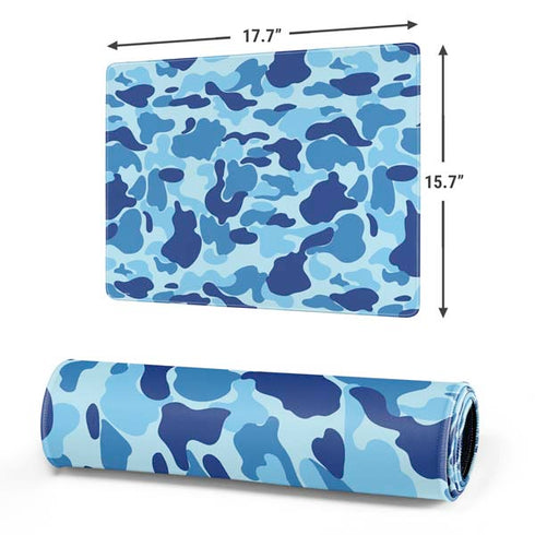 Light Blue Street Camo Gaming Mouse Pad