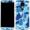Light Blue Street Camo Moto E5 Plus Skin