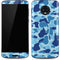 Light Blue Street Camo Moto G6 Skin