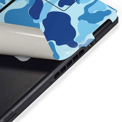 Light Blue Street Camo Nintendo Switch Bundle Skin
