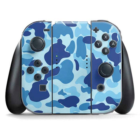 Light Blue Street Camo Nintendo Switch (2017-2021) Joy-Con Controller Skin