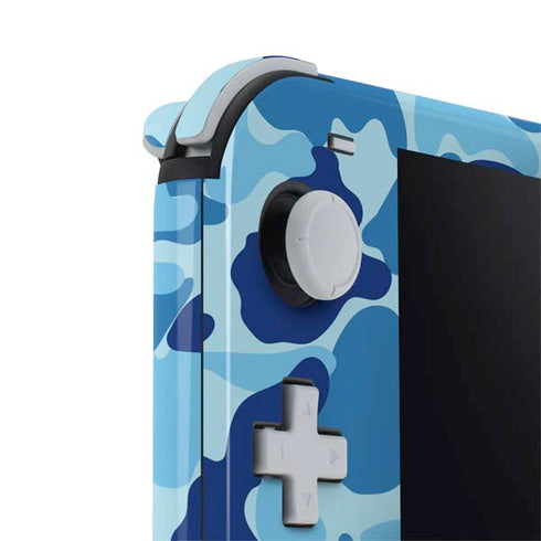 Light Blue Street Camo Nintendo Switch Lite Skin