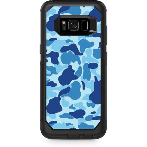 Light Blue Street Camo Otterbox Commuter Galaxy Skin