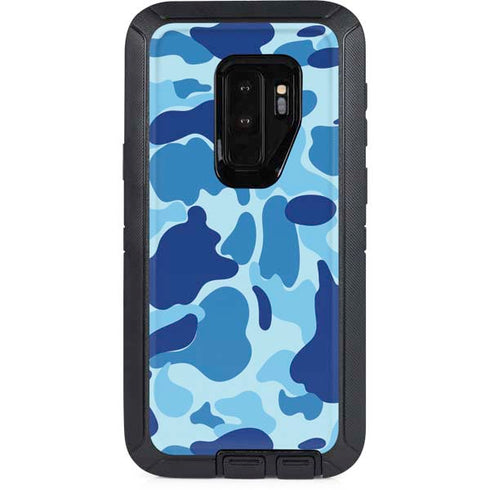 Light Blue Street Camo Otterbox Defender Galaxy Skin