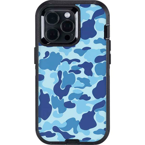Light Blue Street Camo Otterbox Defender iPhone Skin