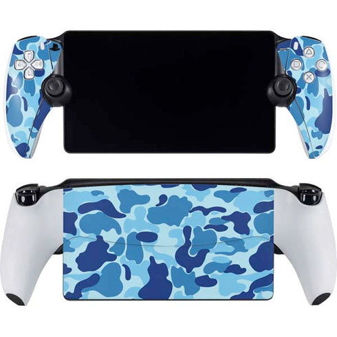 Light Blue Street Camo PlayStation Portal Remote Player Skin