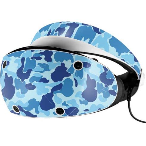 Light Blue Street Camo PlayStation VR2 Skin