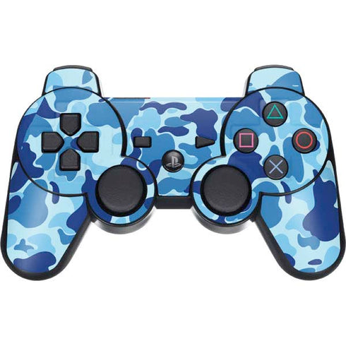 Light Blue Street Camo PS3 Dual Shock wireless controller Skin