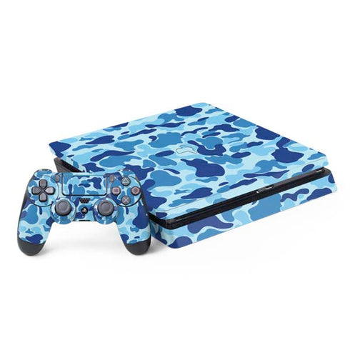 Light Blue Street Camo PS4 Slim Bundle Skin