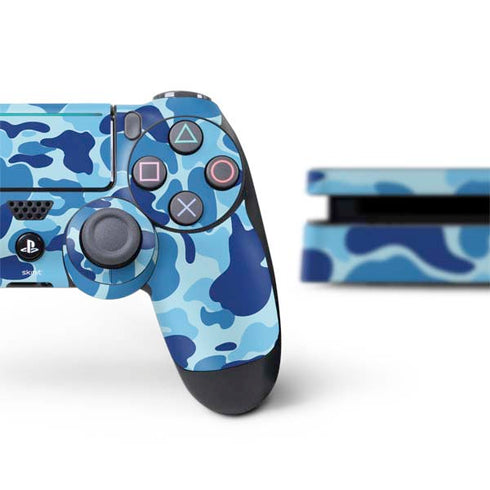 Light Blue Street Camo PS4 Slim Bundle Skin