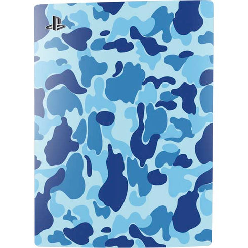 Light Blue Street Camo PS5 Digital Edition Console Skin
