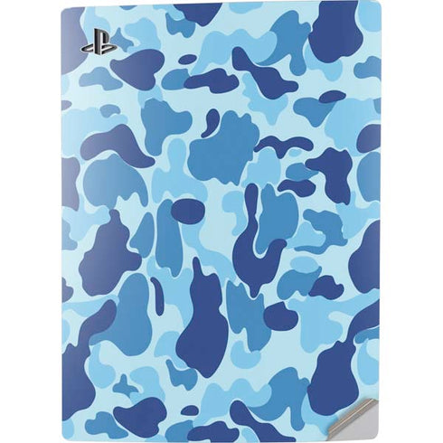 Light Blue Street Camo PS5 Digital Edition Console Skin