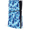 Light Blue Street Camo PS5 Slim Disk Console Skin