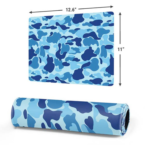 Light Blue Street Camo Gaming Mouse Pad