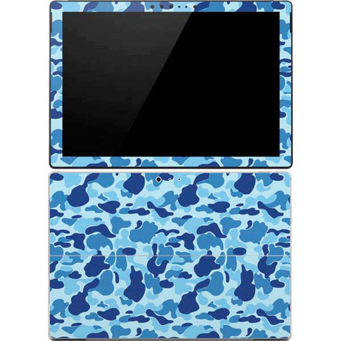 Light Blue Street Camo Surface Pro 4 Skin