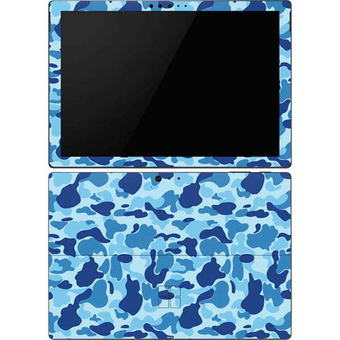 Light Blue Street Camo Surface Pro 6 Skin