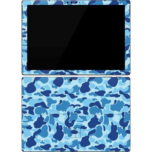 Light Blue Street Camo Surface Pro 7 Skin