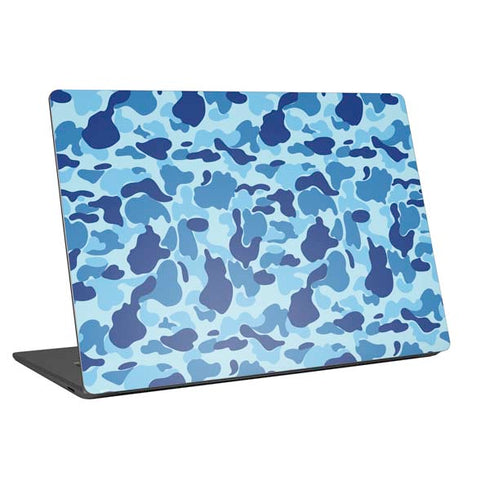 Light Blue Street Camo Universal Laptop 16.6in (13.4 x 9.7in) Skin