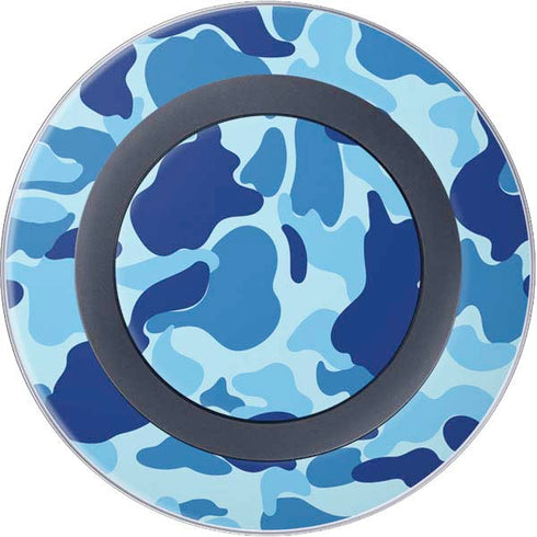 Light Blue Street Camo Wireless Charger Skin