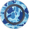Light Blue Street Camo Wireless Charger Skin