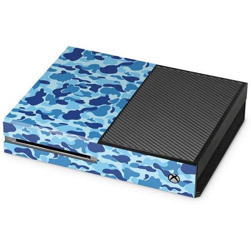 Light Blue Street Camo Xbox One Console Skin