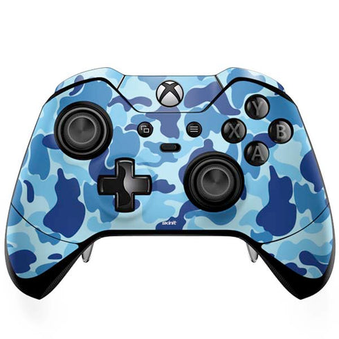 Light Blue Street Camo Xbox One Elite Controller Skin