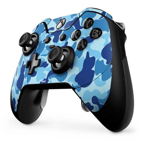 Light Blue Street Camo Xbox One Elite Controller Skin