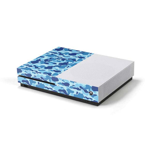 Light Blue Street Camo Xbox One S Console Skin
