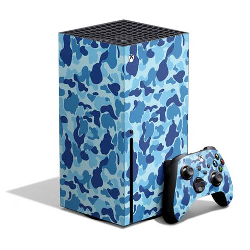 Light Blue Street Camo Xbox Series X Bundle Skin
