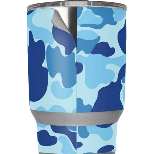 Light Blue Street Camo Yeti 20oz Tumbler Skin