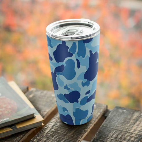 Light Blue Street Camo Yeti 20oz Tumbler Skin