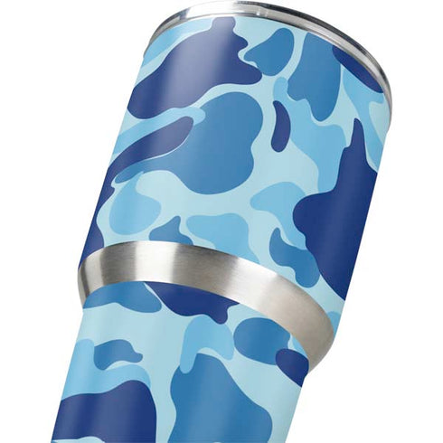 Light Blue Street Camo Yeti 30oz Rambler Tumbler Skin