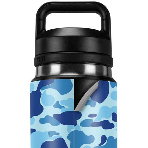 Light Blue Street Camo YETI Rambler 26oz Bottle Skin